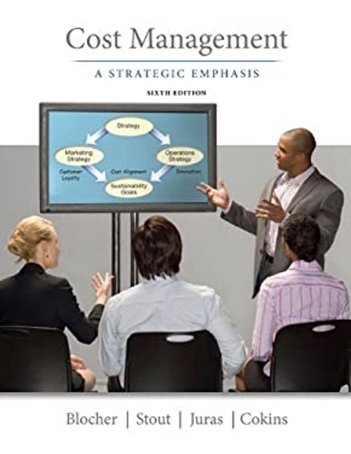 Cost Management : A Strategic Emphasis Hardcover