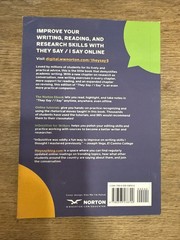 “They Say / I Say” – Paperback, by Graff Gerald; Birkenstein Cathy – CLEAN VG