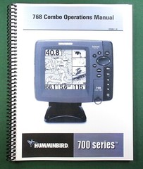 Humminbird 768 Combo Instruction Manual: 194 Pages & Protective Covers!