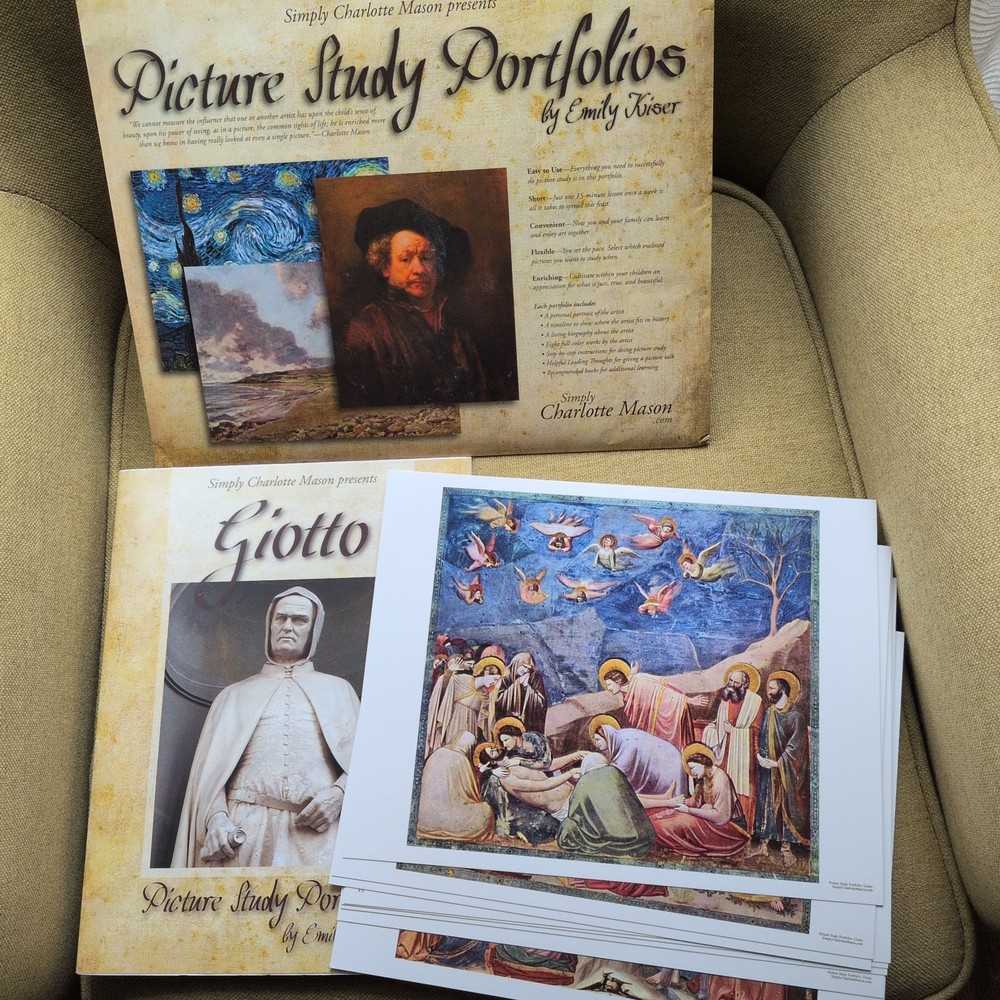 Simply Charlotte Mason Picture Study Portfolios: Giotto COMPLETE Homeschool EXC