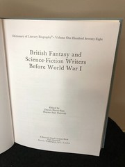 British Fantasy and Science-Fiction Writers before World War I, Dictionary 178