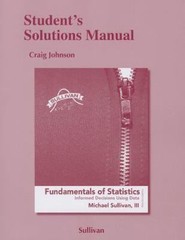 Student Solutions Manual for Fundamentals of Statistics by Sullivan, Michael