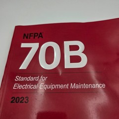 NFPA 70B Standard for Electrical Equipment Maintenance 2023 Edition Paperback