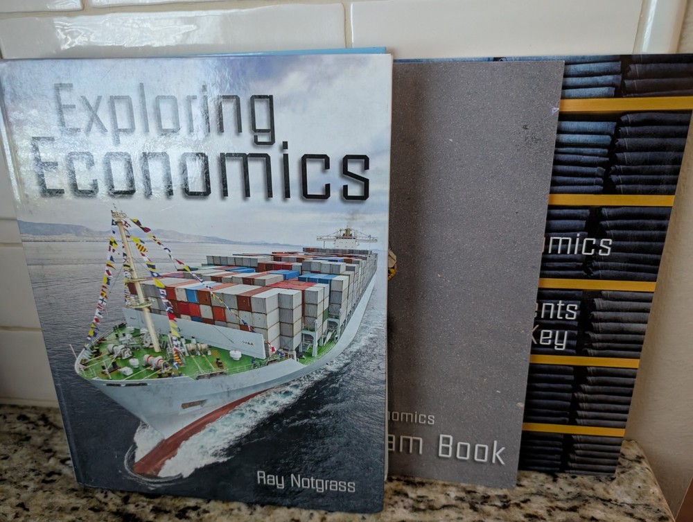 Exploring Economics Ray Notgrass Hardcover; Quiz Exam Book & Answer Key SC