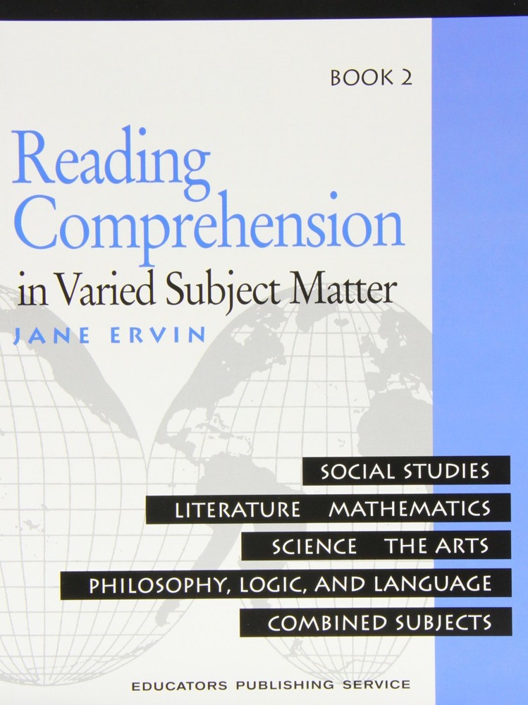 Reading Comprehension in Varied Subject Matter: Social Studies, Literature, …