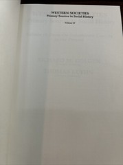 Western Societies : Primary Sources in Social History by R. M. Golden 2 Vol Set