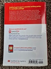 The Concise St. Martin’s Guide to Writing, Paperback, 8th Edition.