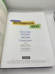 Mathematical Ideas by Miller, Heeren, Hornsby 13th Edition Hardcover Pearson
