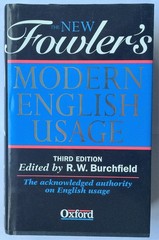 The New Fowler’s Modern English Usage