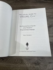 The Ventana Press Visual Guide Ser.: Visual Guide to Visual C++ : The Pictorial