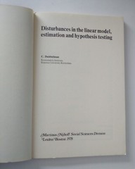 Disturbances In The Linear Model: Estimation And Hypothesis Testing: By C. Du…