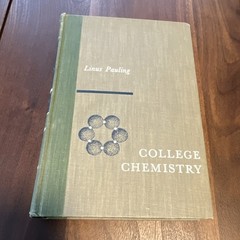 College Chemistry, Hardcover, Linus Pauling, 2nd Ed