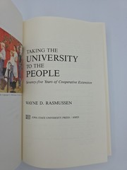 Taking the University to the People: Seventy Five Years of Cooperative Extension