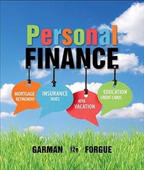 Personal Finance By E. Thomas Garman, Raymond Forgue