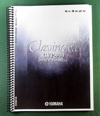 Yamaha CVP-900 Instruction Manual: 176 Pages & Protective Covers!