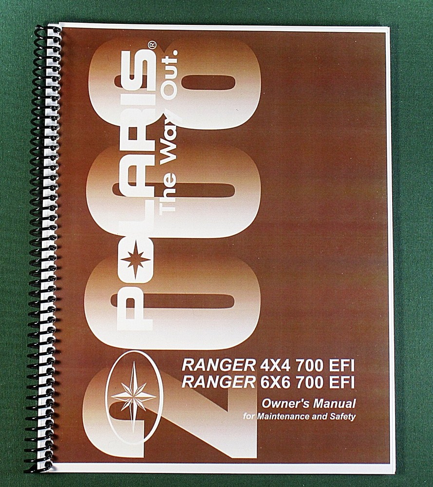2008 Polaris Ranger 4×4 700 EFI Owner’s Manual: 136 Pages & Protective Covers!