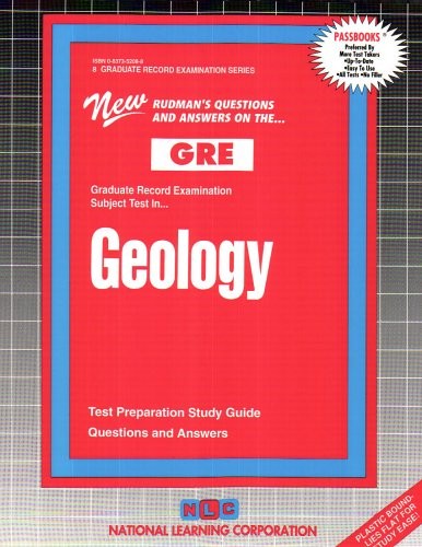 GEOLOGY (GRADUATE RECORD EXAMINATION SERIES) (PASSBOOKS) By Jack Rudman **NEW**