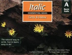 Italic Handwriting Series Book A – Paperback By Barbara Getty – GOOD