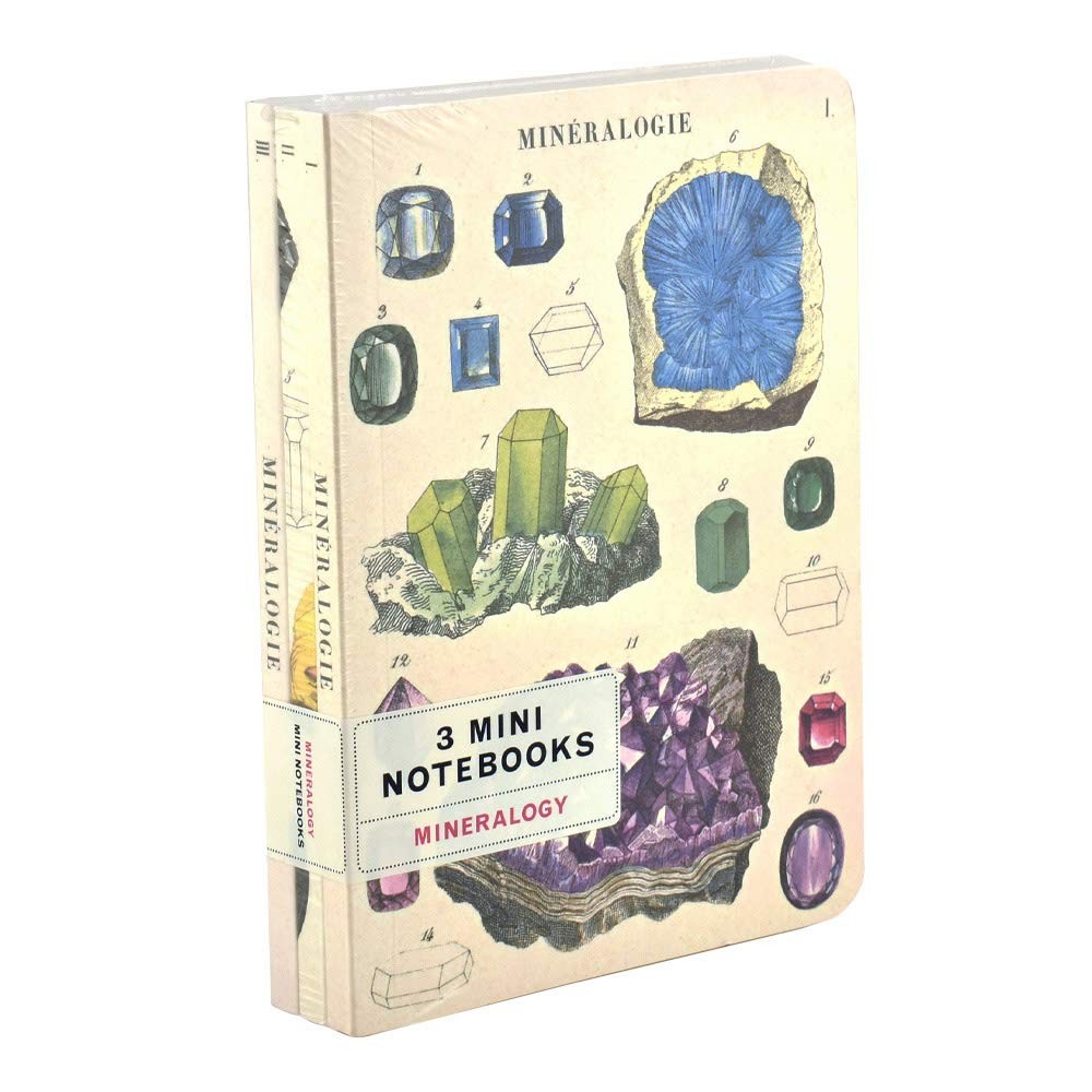 Cavallini Papers & Co., Inc. Mineralogy Mini Notebooks 4 x 5.5