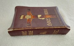 Vtge. 1955 Holy Bible Holy Trinity Edition Of Catholic Bible Archbishop Book