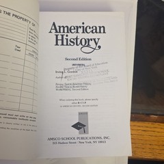 AMSCO American History Revised 2nd Ed Textbook Book Irving L. Gordon R 473 P