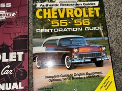 LOT OF 2 1955 1956 Chevrolet Restoration Guide 55 56 Chevy Manual Book BOOKS