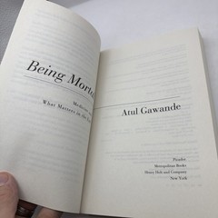Being Mortal – paperback, Atul Gawande, 9781250076229