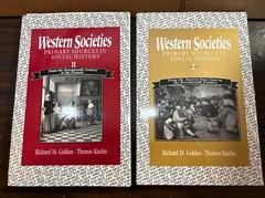 Western Societies : Primary Sources in Social History by R. M. Golden 2 Vol Set