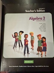 Algebra 2: Common Core Teacher’s Edition Volume 2 (2012 Pearson Hardcover)
