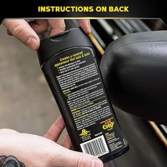 Premium Black Plastic Restorer for Vinyl and Rubber Trim, 12 Oz