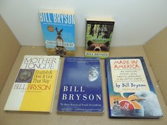 Bill Bryson Lot of 5 Novels Made in America Mother Tongue A Walk in the Woods