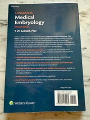 Langman’s Medical Embryology 15th Ed T.W. Sadler Paperback Wolters Kluwer