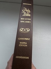Holy Bible Giant Print Manna Edition KJV Red Letter 1975 – New