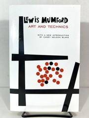 Art and Techniques by Lewis Mumford 2000 Columbia University Press Softcover