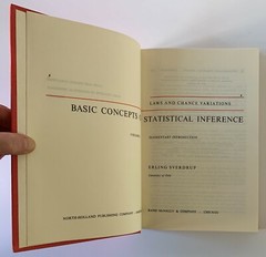Basic Concepts Statistical Inference Laws & Chance Variations 1967 Sverdrup V1