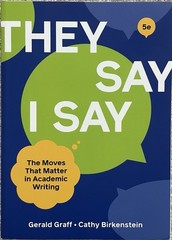 They Say I Say by Cathy Birkenstein and Gerald Graff (2021, Trade Paperback)