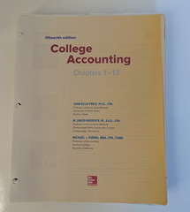 LooseLeaf for College Loose Leaf by Price John Haddock 15th ed