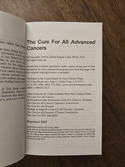 The Cure For All Advanced Cancers by Hulda Regehr Clark
