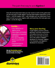 Algebra I For Dummies (For Dummies (Math & Science))