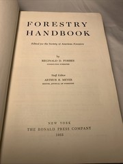 Forestry Handbook By Reginald D. Forbes,1955 1st Edition