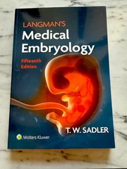Langman’s Medical Embryology 15th Ed T.W. Sadler Paperback Wolters Kluwer