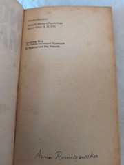 Inquiring Man The Theory Of Personal Constructs-D. Bannister & F. Fransella B4*