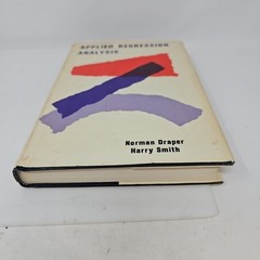 JOHN WILEY & SONS Applied Regression Analysis Hardcover Book Draper Smith 1966