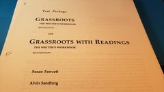 Test Package GRASSROOTS The Writer’s Workbook 222 Pages for DUPE Sixth Ed. ESL