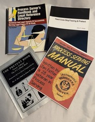 Lot 4 P.I./ Process Server Reference Books (Including Rare out of print book)
