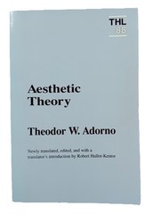 Aesthetic Theory Theodor W Adorno PB THL 88 Univ Minnesota Press 2008