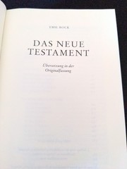 German Language Bible Das Neue Testament ~ Gundhild Kacer-Bock ~ 9783878382362