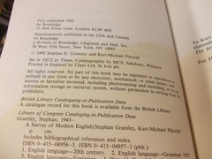 A Survey of Modern English , Stephan Gramley,Michael Pátzold,1st printing 1992