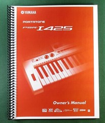 Yamaha PSR-I425 Instruction Manual: 128 Pages & Protective Covers!