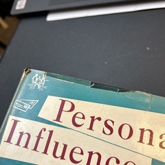 Personal Influence 1955 1st Edition Katz Lazarsfeld Sociology Mass Communication